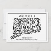 引っ越しましたコネチカット州フローラマンダラホーム 案内状 (正面)