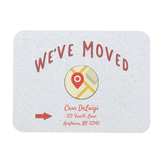 引っ越しましたコンピュータのオンラインマップアイコンの発表 マグネット (横)