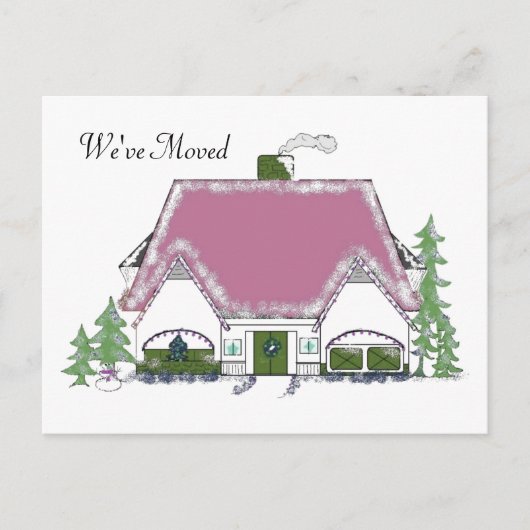 引っ越しましたコージーハウスデザイン 案内ポストカード (正面)