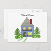 引っ越しましたコージーハウス 案内ポストカード (正面/裏面)