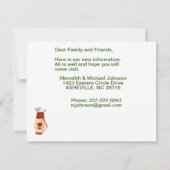 引っ越しましたゴルフカート緑の予算の移動 案内状 (裏面)