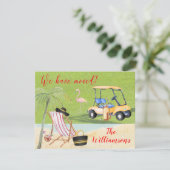 引っ越しましたゴルフビーチバジェットフラットムーブ 案内状 (スタンド正面)