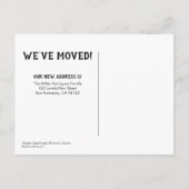 引っ越しましたゴールデンゲートブリッジカリフォルニアムービング 案内ポストカード (裏面)
