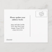 引っ越しましたサンセットフィールド新しいホームアドレス 案内ポストカード (裏面)