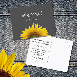 引っ越しましたサンフラワーグレーニューホーム 案内ポストカード