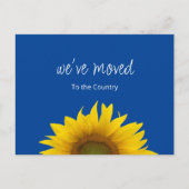 引っ越しましたサンフラワーブルーニューホーム 案内ポストカード (正面)