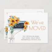 引っ越しましたサンフラワーユーカリプタス 案内ポストカード (正面/裏面)