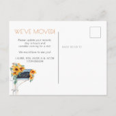 引っ越しましたサンフラワーユーカリプタス 案内ポストカード (裏面)