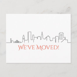 引っ越しましたサンフランシスコシティスカイライン 案内ポストカード