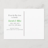 引っ越しましたシアトルシティスカイライン 案内ポストカード (裏面)
