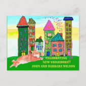 引っ越しましたシクラシックティアパートメンツムービング 案内ポストカード (正面)