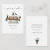 引っ越しましたシックなリビングルーム移動 ノートカード (正面/裏面)