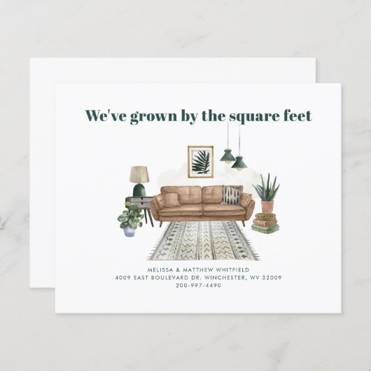 引っ越しましたシックBoho動く発表 (正面/裏面)