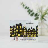 引っ越しましたシティアパートメンツムービング 案内状 (スタンド正面)