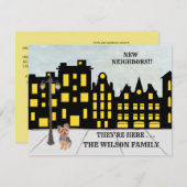 引っ越しましたシティアパートメンツムービング 案内状 (正面/裏面)