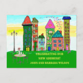 引っ越しましたシティアパートメントハウスムービング 案内ポストカード (正面)