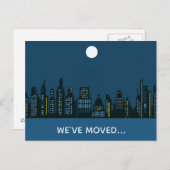引っ越しましたシティ建物新住所 案内ポストカード (正面/裏面)