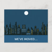 引っ越しましたシティ建物新住所 案内ポストカード (正面)