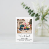 引っ越しましたシンプルカスタムフォトホリデームービング エンクロージャーカード (スタンド正面)