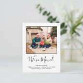 引っ越しましたシンプルカスタムフォトホリデームービング 案内ポストカード (スタンド正面)