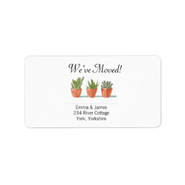 引っ越しましたシンプルニューホーム住所 シール