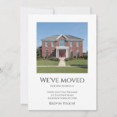 引っ越しましたシンプル写真ニューホームムービング 案内状 (正面)