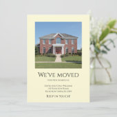 引っ越しましたシンプル写真ミニマリスト移動 案内状 (スタンド正面)