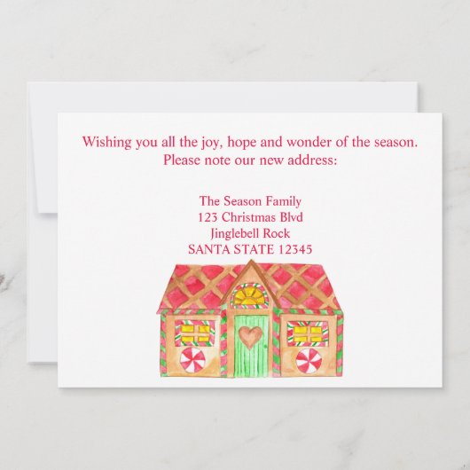 引っ越しましたジンガーブレッドハウス 招待状 (裏面)