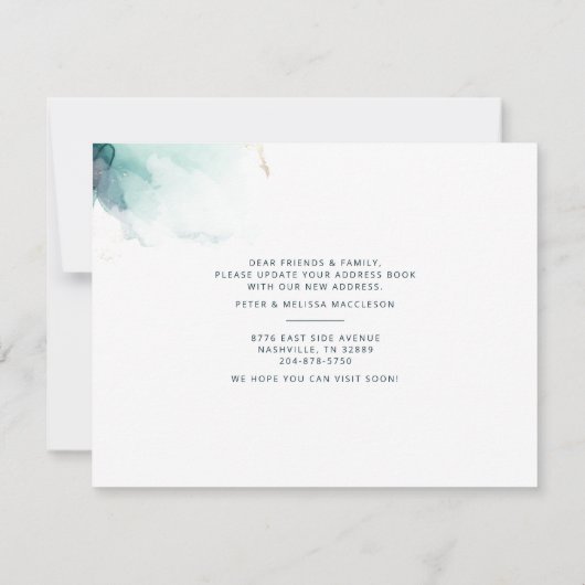 引っ越しましたスクリプトの新しいアドレスの移動告知 (裏面)