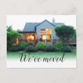 引っ越しましたスクリプトの新しいホームアドレスの写真 案内ポストカード (正面)