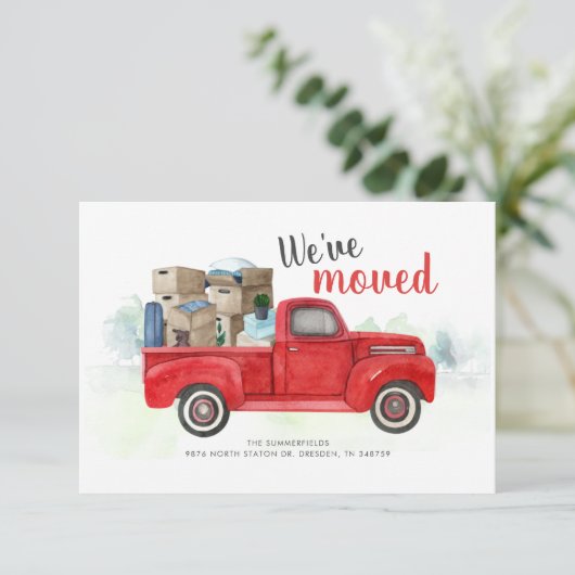 引っ越しましたスクリプト赤トラックの移動告知 (スタンド正面)