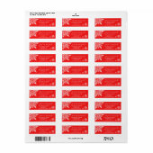 引っ越しましたスノーフレークホリデーラベル ラベル (フルシート)