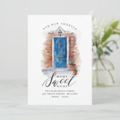 引っ越しましたセルリアンブルーウォーターカラードア&ブリック 案内状 (スタンド正面)