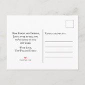 引っ越しましたタイポグラフィの新しいアドレス 案内ポストカード (裏面)