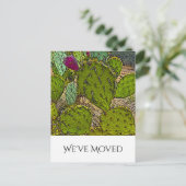 引っ越しましたデザートサウスウエストニューホームムービング 案内ポストカード (スタンド正面)