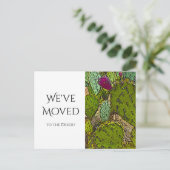 引っ越しましたデザートサボスニューホームムービング 案内ポストカード (スタンド正面)