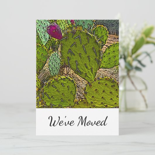 引っ越しましたデザートサボスニューホームムービング 案内状 (スタンド正面)