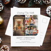 引っ越しましたデッキ新しいホール写真コラージュ移動 案内ポストカード