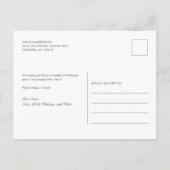 引っ越しましたデッキ新しいホール写真コラージュ移動 案内ポストカード (裏面)