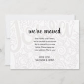 引っ越しましたトゥアイオワ州フローラマンダラホーム 案内状 (裏面)