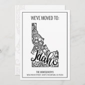 引っ越しましたトゥアイダホ州フローラマンダラホーム 案内状 (正面/裏面)