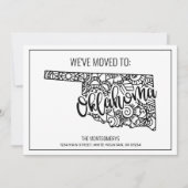 引っ越しましたトゥオクラホマ州フローラ曼荼羅 案内状 (正面)