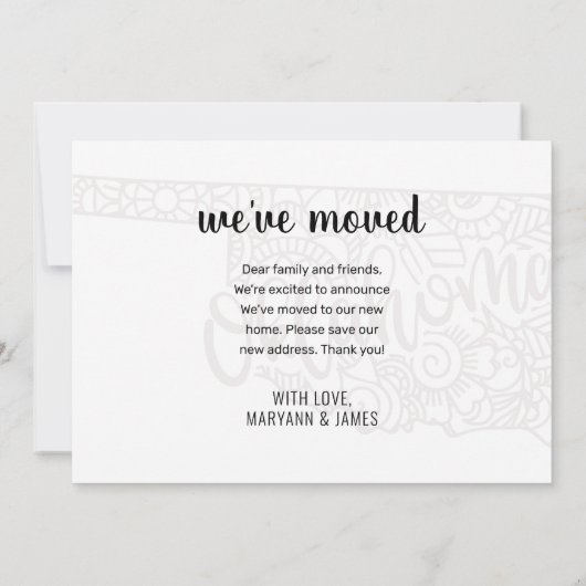 引っ越しましたトゥオクラホマ州フローラ曼荼羅 案内状 (裏面)