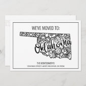 引っ越しましたトゥオクラホマ州フローラ曼荼羅 案内状 (正面/裏面)