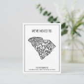 引っ越しましたトゥサウスカロライナ州フローラマンダラ 案内ポストカード (スタンド正面)