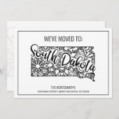 引っ越しましたトゥサウスダコタ州フローラ曼荼羅 案内状 (正面/裏面)