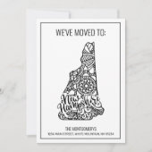 引っ越しましたトゥニューハンプシャー州フローラ曼荼羅 案内状 (正面)