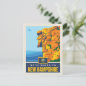 引っ越しましたトゥニューハンプシャー インビテーションポストカード (スタンド正面)