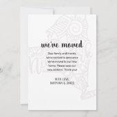 引っ越しましたトゥニューヨーク州フローラ曼荼羅 案内状 (裏面)