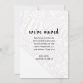 引っ越しましたトゥネバダ州フローラマンダラホーム 案内状 (裏面)